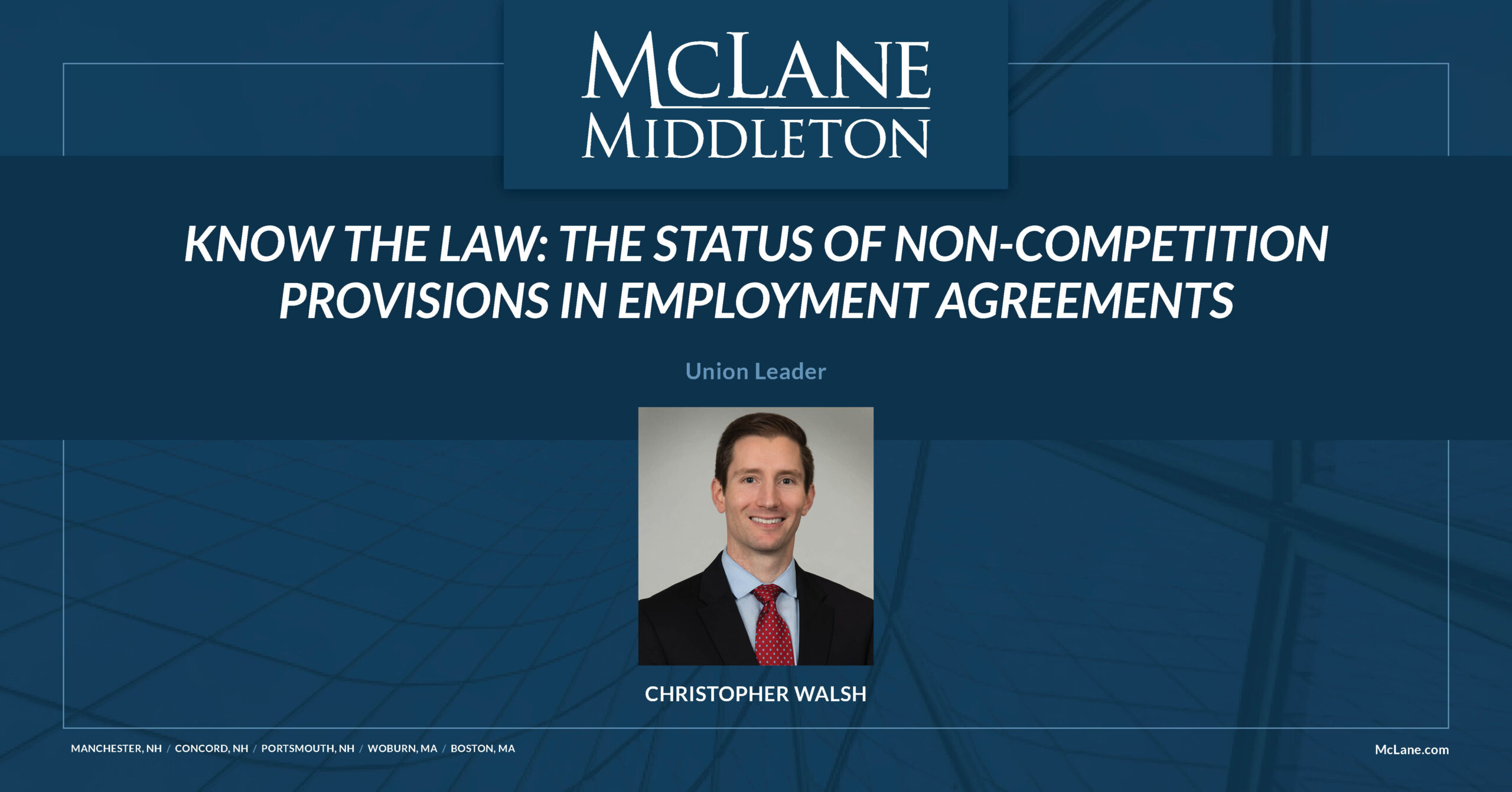 Know The Law The Status Of Non Competition Provisions In Employment