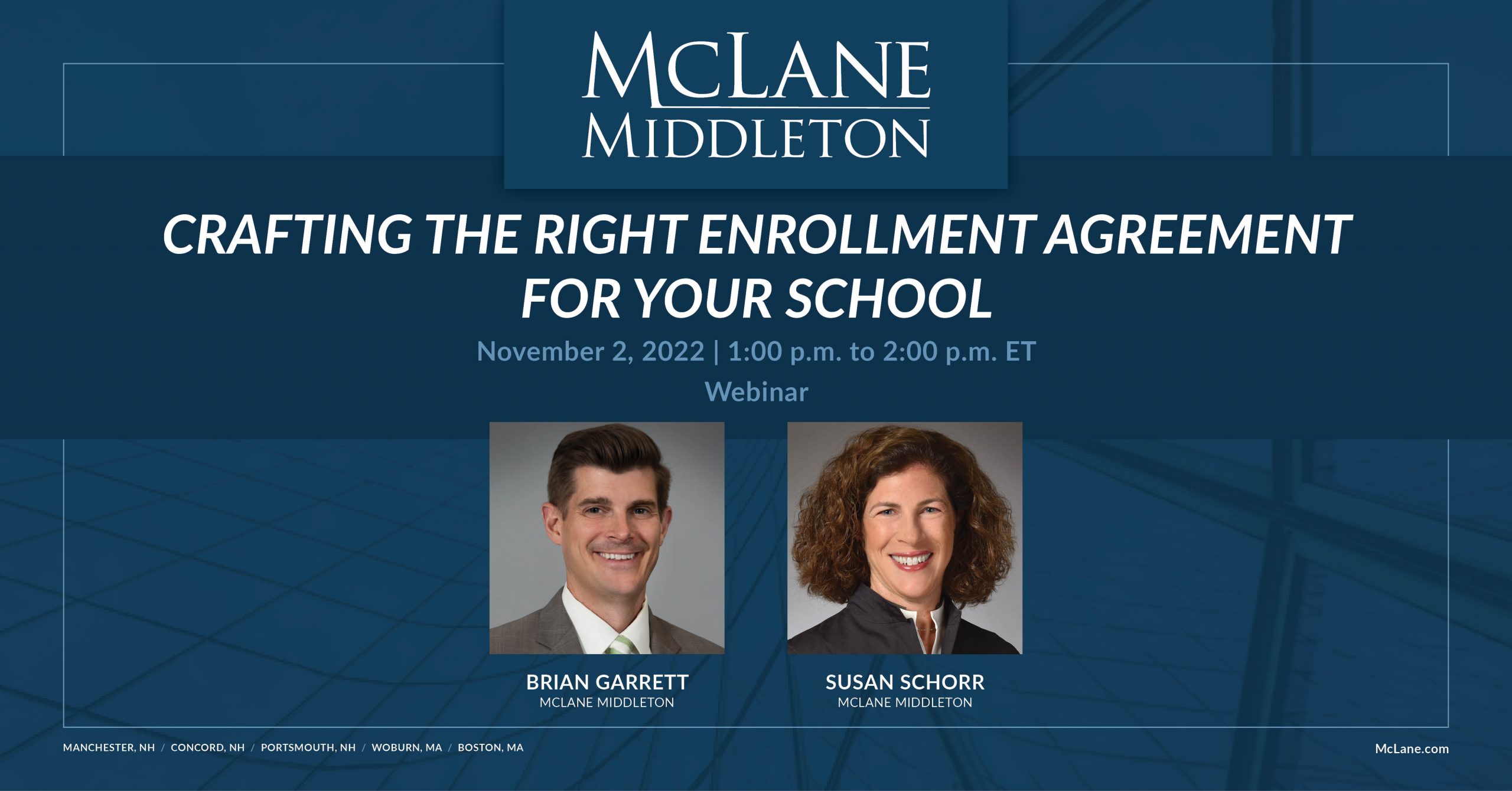 Crafting The Right Enrollment Agreement For Your School - McLane Middleton