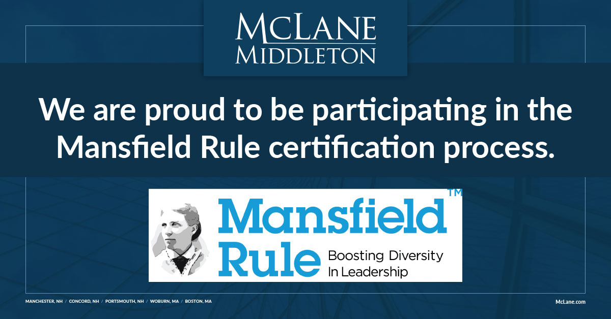 Mansfield Rule Certification McLane Middleton